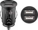 Goobay 58912 USB-autolaadija kahe pesaga, 2 x USB-A, 3,1 A, must