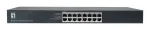 LevelOne GEU-1632 16-Port Gigabit Unmanaged Switch, 19-Inch Rack-Mountable, Metal Housing