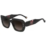 Carolina Herrera HER0186SGUU naiste ruudukujulised p&auml;ikeseprillid Havana pruun gradient 52mm