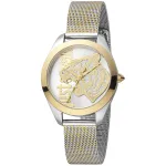 JUST CAVALLI Naiste kell JC1L210M0065 32mm h&otilde;bedane roostevabast terasest Milanese mesh-ranneke