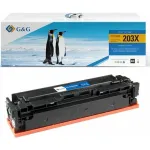 G&G XL toonerikassett, &uuml;hilduv HP 203X / CF540X (must, suure tootlusega)