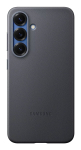 Cover Samsung Galaxy S25 kunstnahast &uuml;mbris, must