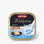 Animonda Vom Feinsten Adult Milkies m&auml;rgtoit kassidele linnuliha ja kreemja t&auml;idisega, 100 g