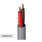 Belden 4300ULW.02305 turva- ja helikaabel, 2x 18 AWG, LSZH CPR Cca, valge, 305 m