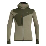Salewa Puez 2 Dry pika varrukaga kapuutsiga t&otilde;mblukuga T-s&auml;rk Dark Olive Melange meeste XL