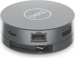 Dell 6-in-1 USB-C mitme pordiga adapter DA305Z - HDMI, DisplayPort, VGA, USB-A, USB-C PD, Gigabit Ethernet