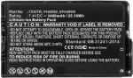 CoreParts MBXDE-BA0184 asendusaku Dell Latitude 12 7202 / 7202 Rugged Tabletile - 7.6V 3400mAh 25.84Wh Li-Ion 2-rakuline must