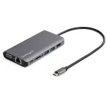 StarTech.com USB-C mitmepordiline adapter - USB-C Mini reisidokk 4K HDMI v&otilde;i 1080p VGA-ga - 3x USB 3.0 jaotur, SD, GbE, heli, 100W PD l&auml;biv - kaasaskantav dokkimisjaam s&uuml;learvutile/tahvelarvutile