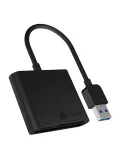 ICY BOX IB-CR301-U3 kaardilugeja USB 3.2 Gen 1 (3.1 Gen 1) Must