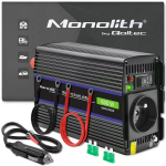 Pingemuundur QOLTEC Monolith 600 MS Wave 12V kuni 230V 600W, puhas/modifitseeritud siinuslaine vastavalt spetsifikatsioonile