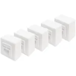 DIGITUS CAT.6A andme&uuml;henduspesa, pealepandav, varjestatud, 2x RJ-45 LSA (valge, 5 tk, klass E)