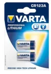 VARTA aku &uuml;hekordne liitium CR123A 2 tk