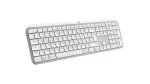 Klaviatuur Logitech MX Keys S Universal RF Wireless + Bluetooth QWERTZ saksa Alumiinium Valge