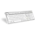 Klaviatuur Logickeyboard SKB-CWMU-UK Office USB QWERTY UK English Silver Valge