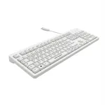 MAN&MACHINE Keyboard ITs Cool valge h&uuml;gieenklaviatuur, USB, 99 nuppu, DE (ITSC/DE/W5)