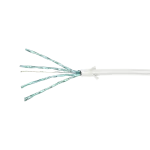 LogiLink CQ9041S RJ45 v&otilde;rgukaabel, paigalduskaabel CAT 6a U/FTP 1,50 m valge, &uuml;li&otilde;huke, leegiaeglustav
