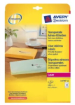 Printerisildid No name Avery L4770-25 &mdash; L&auml;bipaistev pol&uuml;ester, laser, 1000 tk