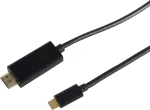 Videokaabli adapter ShiverPeaks BS10-57045 3 m USB USB-C HDMI Must