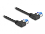V&otilde;rgukaabel DeLOCK RJ45 Cat.6A S/FTP Vasaknurkne 1m Must