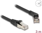 v&otilde;rgukaabel DeLOCK RJ45 Cat.6A 45&deg; right nurgaga to sirge 3m Must