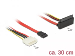 SATA kaabel DeLOCK 85514 0.3m 1x Molex 4 pin 1x SATA 22 pin 1x SATA 7 pin