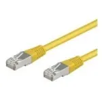 Wentronic Goobay CAT 5e paigalduskaabel, F/UTP, kollane, 1 m - CCA vask segu (50165)