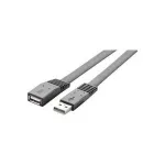 Renkforce 1362468 USB 2.0 pikenduskaabel, USB-A pistik &ndash; USB-A pesa, 1 m, v&auml;ga painduv, must