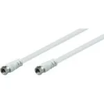 Wentronic Goobay SAT &uuml;henduskaabel, valge, 2,5 m - F-pistik F-pistik (11724)