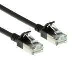 ACT must 3 meetrit LSZH U/FTP CAT6A andmekeskuse &otilde;huke paigalduskaabel RJ45 pistikutega