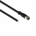 ACT T&ouml;&ouml;stuslik 1,50 meetri pikkune andurikaabel M8A 3-kontaktiline emane kontakt lahtisele otsale, Ultraflex Xtreme TPE kaabel, varjestatud