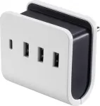 VOLTCRAFT VC-11374055 USB-laadija pistikupesa V&auml;ljundvool (max) 4,8 A 4 x USB, USB-C&trade; pistikupesa (VC-11374055)