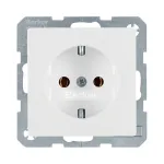 Pistikupesa T&uuml;&uuml;p F berker 47436089, 16 A, 250 V, valge, duroplast korpus