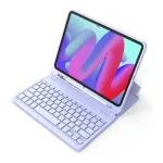 Juhtmevaba Bluetooth-klaviatuur Inateck KB04002 &mdash; QWERTY-paigutus, sisseehitatud 280 mAh aku, puuteplaat, lilla &mdash; &uuml;hildub iPad Air 11 tolli (6./7. p&otilde;lvkond)