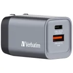Verbatim GNC-35 GaN laadija 35W, 1 x USB-C PD 35W / 1 x USB-A QC 3.0 (EL/&Uuml;hendkuningriik/USA)