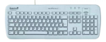 klaviatuur Medigenic Essential VM9205 Medical USB PS/2 German Valge