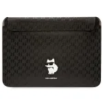 Karl Lagerfeld Sleeve KLCS16SAKHPCK 16 inch Black Saffiano Monogram Choupette Laptop Sleeve