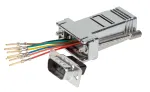 EFB modulaarne adapter D-Sub9 pistik / RJ45 pesa, metallkorpus