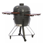 Kamado grill TUNABONE TunaBone Classic 23 tolli (suurus L) keraamilise stiiliga s&ouml;egrill, 23 tolli k&uuml;psetusdiameeter, tumehall