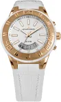 JACQUES LEMANS Liverpool unisex kvartskell 45mm roostevaba teras must sihverplaat nahkrihm 1-1772F