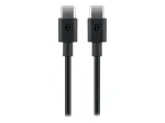 Wentronic goobay - USB-kaabel - USB-C (M) kuni USB-C (M) - USB2.0 3 A - 0,5 m - Must (66316)