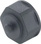 METZ CONNECT BTR E-DAT Industry IP67 V1 Bulkhead Protective Cap for Flange Housing, Grey