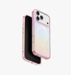 UNIQ Iridescia &uuml;mbris Apple iPhone 17 Pro Max jaoks, MagClick laadimine, Roosa Prisma