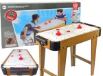 LEAN TOYS Air Hockey Handball Game Table with Foosball, 2-in-1, Electric Blower, MDF, Black