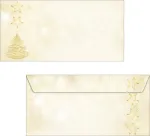 SIGEL DU083 Graceful Christmas DIN pikad &uuml;mbrikud, kummistatud, 90 g/m&sup2;, 50 tk