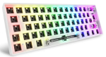 Kompaktne 60% juhtmega klaviatuur Sharkoon SKILLER SGK50 S4 &mdash; QWERTY saksa paigutus, RGB-taustvalgustus, USB, 1,5 m kaabel, valge