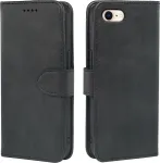 AIMOYU Premium Leather Flip Wallet Case iPhone SE (2022/2020), iPhone 8/7 jaoks - Must