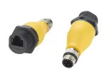 EXSYS EX-49524 t&ouml;&ouml;stuslik M12 D-koodiga 4-pin isane RJ45 emase adapter, IP67, Fast Ethernet