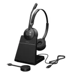 Jabra Engage 55 - USB-C UC Stereo Stand, EMEA/APAC, juhtmevaba, kontor/k&otilde;nekeskus, 83 g, peakomplekt, must, titaan