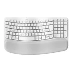 Logitech Wave Keys klaviatuur kontorisse RF-juhtmevaba Bluetooth QWERTZ saksa valge