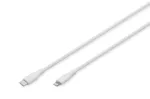 DIGITUS USB silikoonist laadimiskaabel USB-C - Lightning USB 2.0 60W - 2m valge